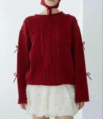 Poppy 뱅글뱅글 리본 니트