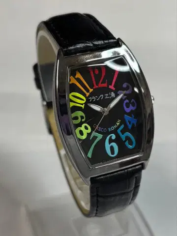 프랭크 미우라 제로호기(개조) 비방수 쿼츠 스퀘어 가죽 벨트