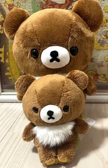 리락쿠마 차이로이코구마 푹신봉제인형 S M 산엑스