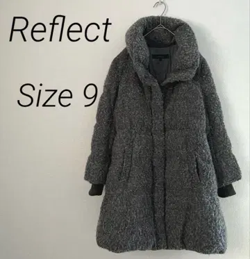 Reflect 여성용 푸들풍 다운 코트 사이즈 9 멜란지 그레이