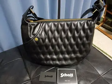 새상품급 Schott PADDED BANANA BAG 샷 소가죽 할리