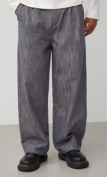 미개봉 새상품! AZUL DENIM 샤이니 와이드 L 사이즈 그레이