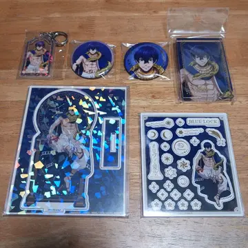 올리바 아이쿠 별자리 모습 ver. 금박 캔뱃지 등 6점 블루 록