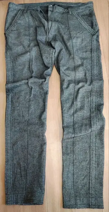 Y-3 그레이 슬림핏 하의 L