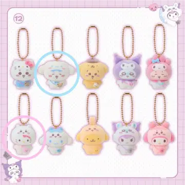 치이카와 산리오 시크릿 플로키 마스코트 참 콜라보