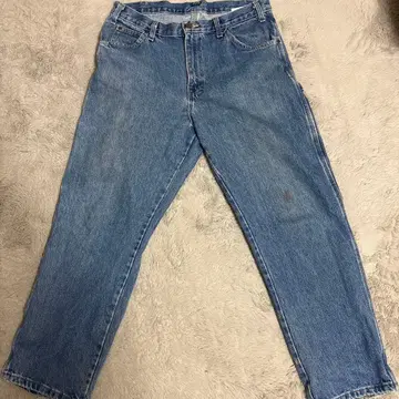 디키즈 W34/L30 라이트 블루 데님 페인터 팬츠