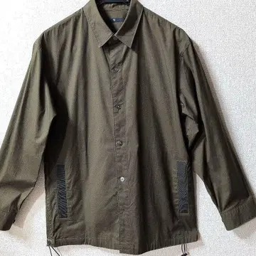 +J 오버 사이즈 셔츠 블루종 올리브 카키