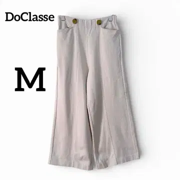 두클라쎄 따뜻한 속기모 와이드 팬츠 뒷밴딩 베이지 9 M 사이즈