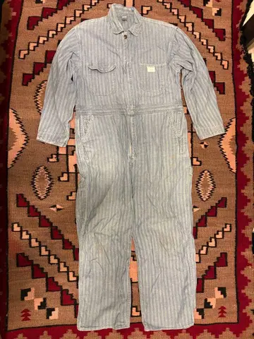 60sBIG MAC 스트라이프 오버롤 44 표기