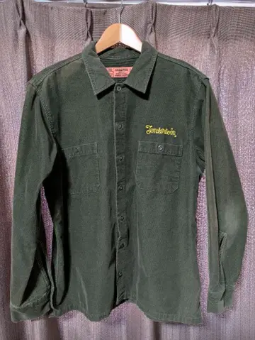텐더로인 코듀로이 셔츠 M 사이즈 다크 그린