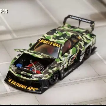 스트릿 웨폰 1/64 LBWK ER34 스카이라인 실루엣