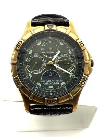 SEIKO 세이코 ALBA 문페이즈 남성용 빈티지 손목시계