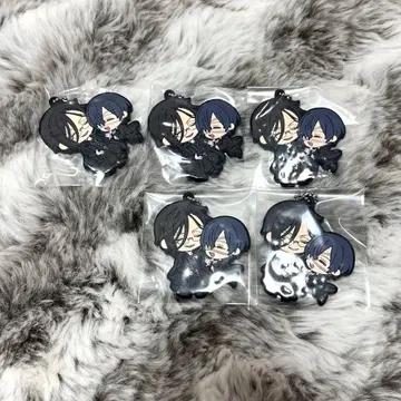 블랙 집사 러버 마스코트 세바스찬 & 엘르