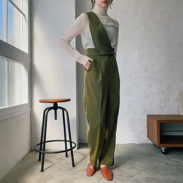 [ Link ] 2way 레이디 원숄더 팬츠/yellow L 사이즈