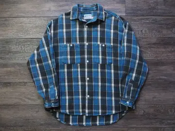 THE ALASKAN 체크 무늬 플란넬 셔츠 L 프릭스스토어 복각 모델