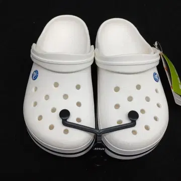 Crocs 화이트 클로그 샌들 (20) 택 포함 새상품