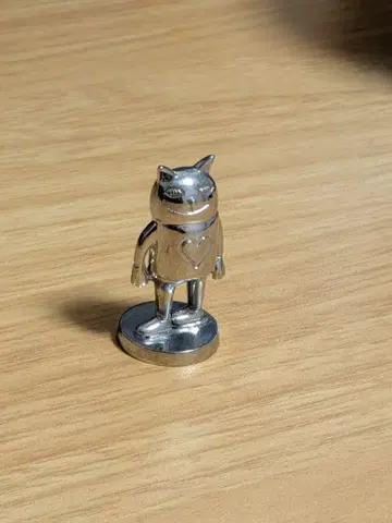 요네즈켄시 리이슈 올스타 메탈 피규어 고양이 은색 실버