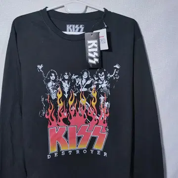 새상품 롱티 L 키스 KISS 폴 스탠리 파이어 락 밴드