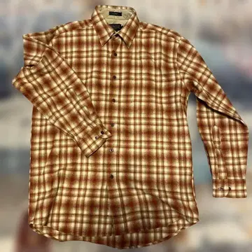 PENDLETON 롯지셔츠 버진울 100% 옴브레 체크