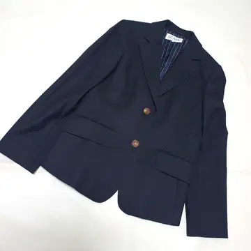 SCAPA 네이비 골드 버튼 테일러드 자켓 40 L 네이비