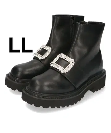 오리엔탈 트래픽 비쥬 모티브 탱크 밑창 부츠 블랙 LL