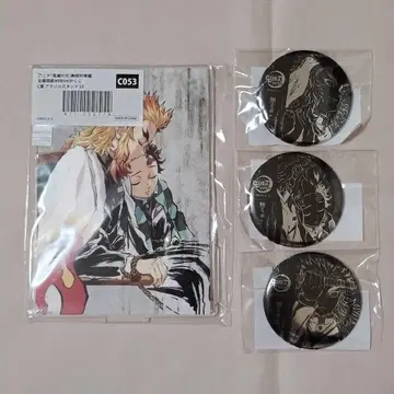 귀멸의 칼날 전막간화 복권 아크릴 스탠드 캔뱃지 렌고쿠 탄지로 무한열차편