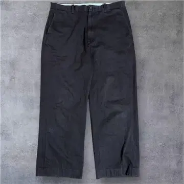 BEAMS 다크 그레이 치노 팬츠 L 브라운 스트레이트 아메카지 y2k