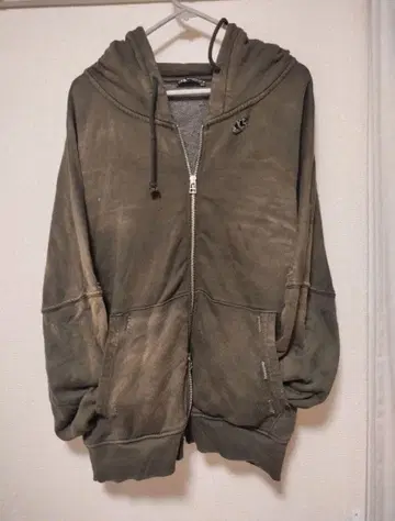 ZARA 빈티지 집업 후디 후드티 XS-S 데미지 가공