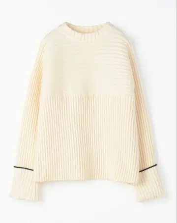 MACPHEE 하이브리드 얀 빌드넥 풀오버 투모로우랜드