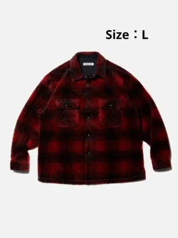 COOTIE Ombre Boa Check CPO Jacket