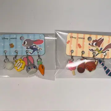 중국 한정판 주토피아 키링 메지루시 액세서리 miniso 정품