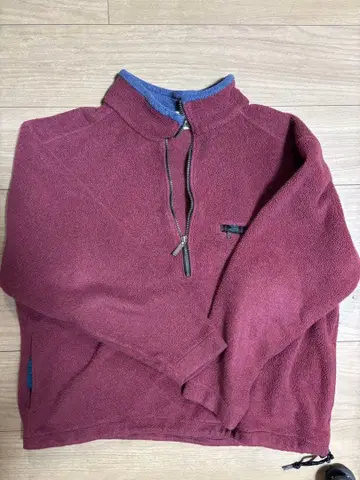 L.L.Bean 버건디 플리스 자켓