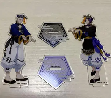 블루 록 아크릴 스탠드 키쿄우시 콜라보 카페 나기 세이시로 미카게 레오