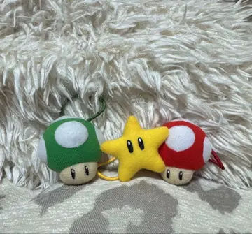 USJ 유니버셜 슈퍼 마리오 버섯 스타 머리끈 3종