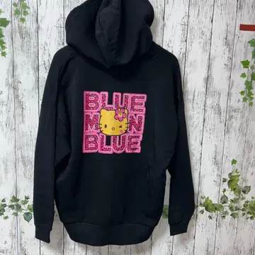 일광화상 키티 BLUE MOON BLUE 콜라보 후드티 블랙 집업