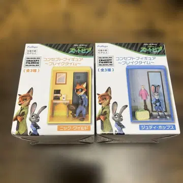 주토피아 컨셉 피규어 브레이크 타임 닉 & 주디 2개 세트