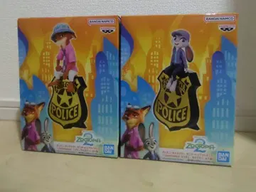 주토피아2 닉 주디 모니터 탑 피규어 세트