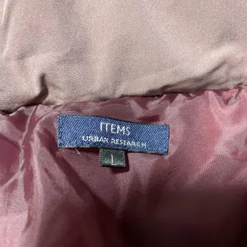 URBAN RESEARCH 옅은 핑크 다운 자켓