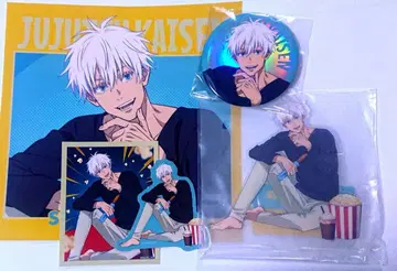 주술회전 세가 럭키 쿠지 고죠 사토루 스티커 아크릴 스탠드 캔뱃지