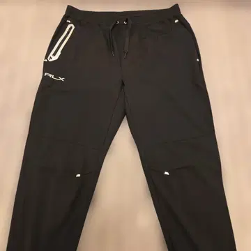 RLX 블랙 조거 팬츠