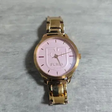 FURLA 핑크 다이얼 쿼츠 손목시계