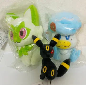 제일복권 포켓몬 A상 냐오하 봉제 인형 C상 꾸왁스 봉제 인형