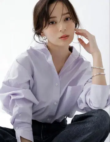 anuans 스탠다드 셔츠 라벤더 새상품급