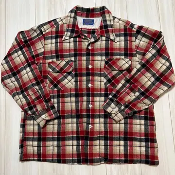 70s Pendleton 울 보드 셔츠 USA제