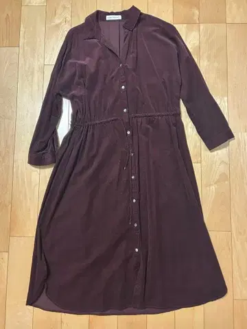 URBAN RESEARCH 버건디 셔츠 원피스