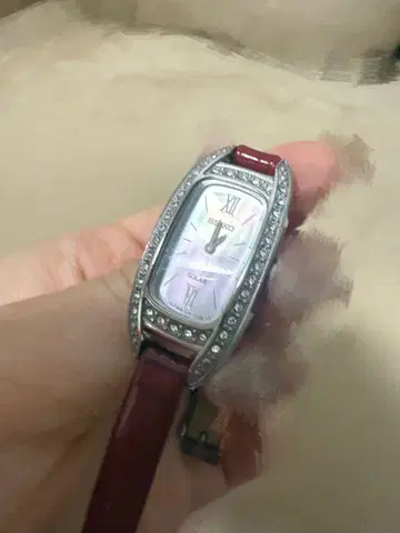 세이코 v116-0al0 쿼츠 아날로그 스테인리스 얇은 여성용