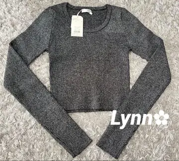 GYDA GLITTER 리브 니트탑 라메 글리터 ZARA