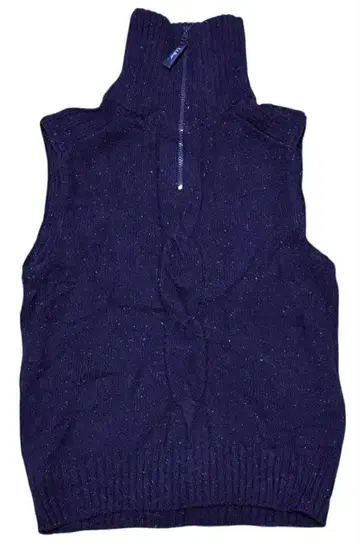 L.L.Bean 하이넥 네프 네이비 울 니트 베스트