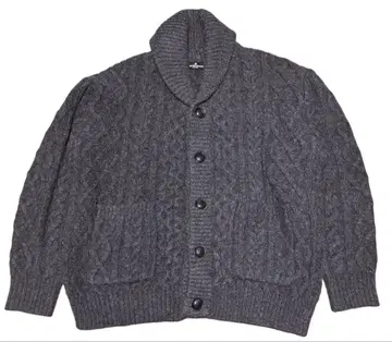 GU ENGINEERED GARMENTS 케이블 숄카라 가디건