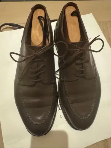 버윅 berwick 다크 브라운 가죽 신발 v 칩